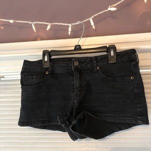 Black Denim Shorts